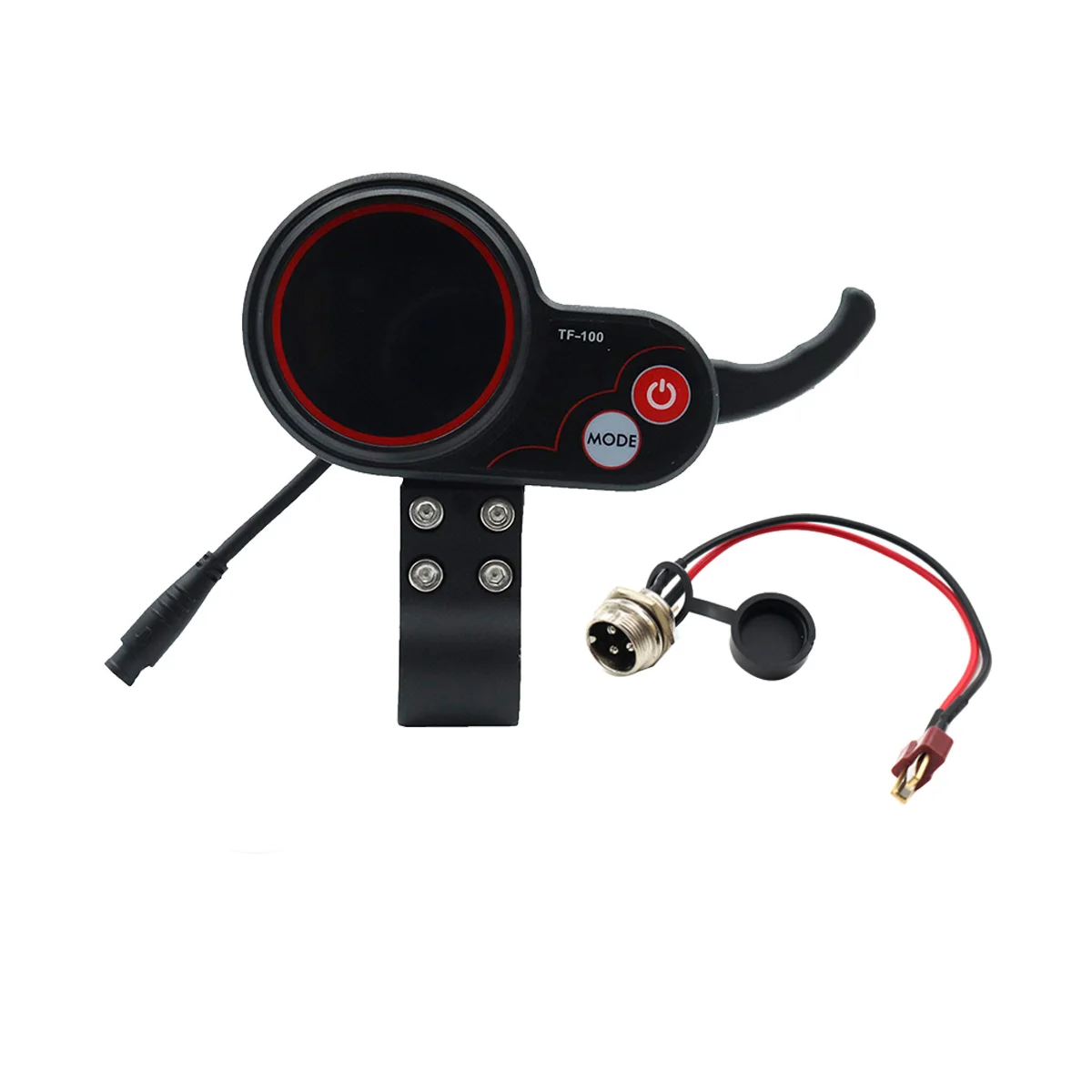 

TF-100 Display Dashboard+T-Type Cable Scooter 6Pin Skateboard Speedometer for Kugoo M4 Electric Scooter Parts