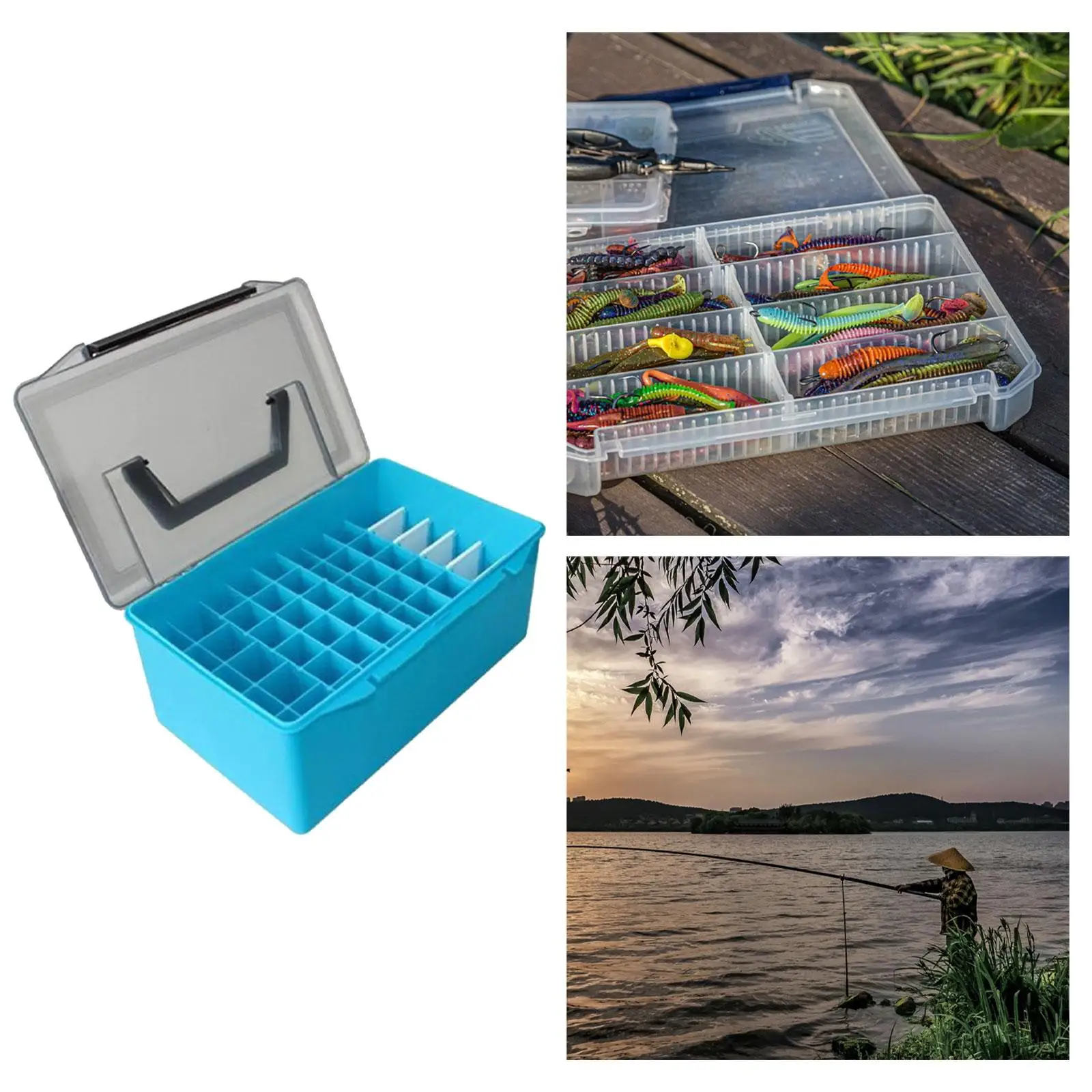 Fishing Tackle Box Portable with Handle Tackle Organizer Box Fishing Tackle Box Portable with Handle Tackle Organizer Box