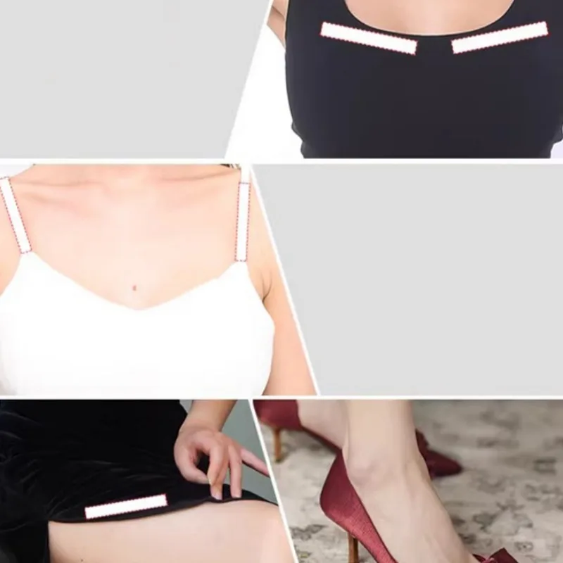 Women Bra Strip Underwear Light Transparent Stickers Shirt Cuff Convenient Sweatproof Patch Female Strong Adhesive Lingerie Tape