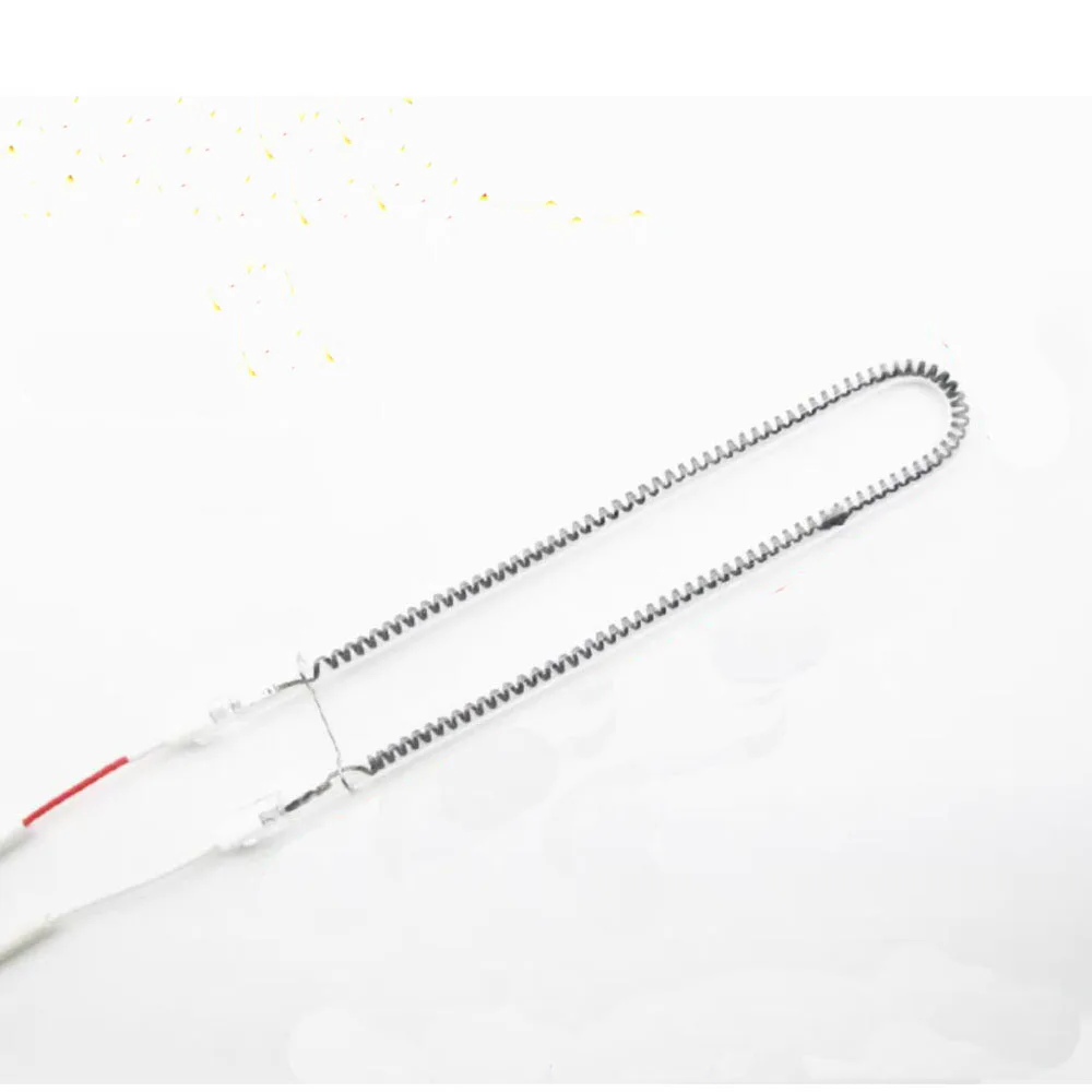220V 700W Electric Heater Parts U type Cable Carbon Fiber Heating Tube 26*4.2cm