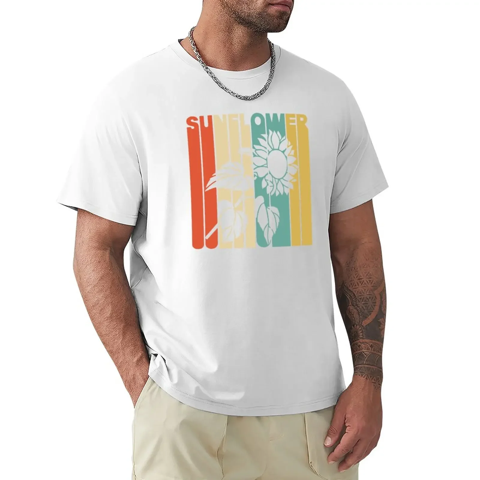 

Vintage Style Sunflower Silhouette Shirt T-Shirt blacks vintage heavyweights t shirt men