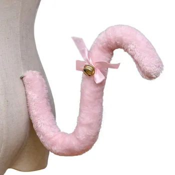 Animale Peluche Coda di Gatto Cosplay Anime Lolita Ragazza Cameriera Coda carina Accessori fatti a mano Puntelli per costumi da festa