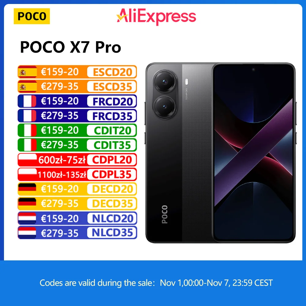POCO X7 Pro 5G, NFC z EU za $234.17 / ~877zł