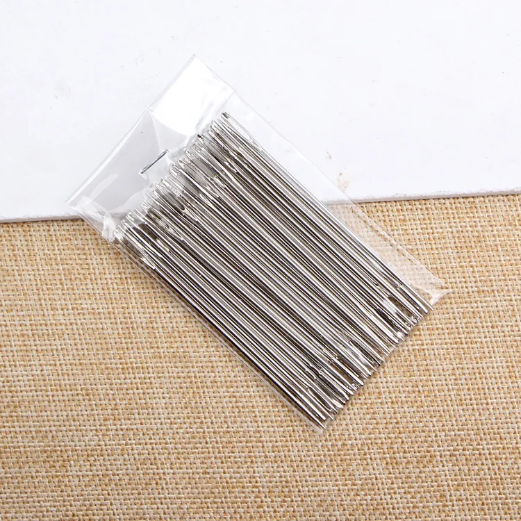 5 Stück 75mm-100mm-125mm-150mm Edelstahl Handnähnadeln für Näharbeiten, Heimwerken, DIY-Basteln, Haushaltsnähzubehör – Detail 5
