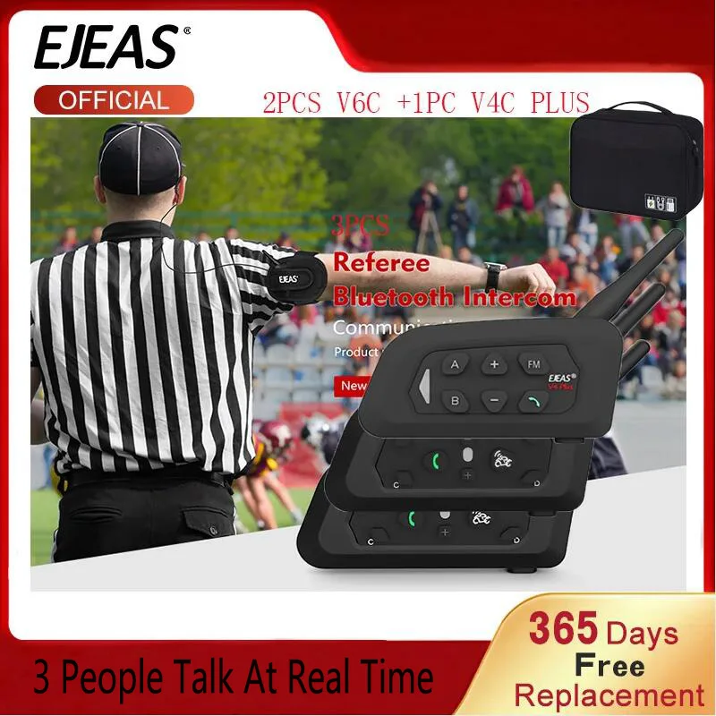 

3 шт., Bluetooth-интерфон и 1 чемодан для 3 человек