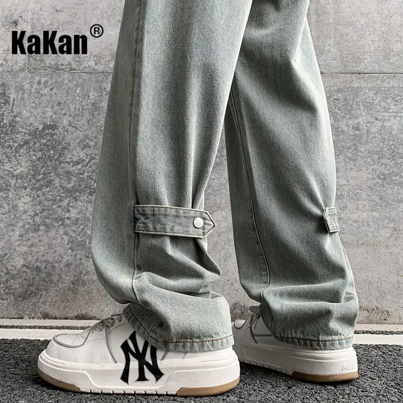 Kakan - Spring/Summer New Vintage Men's Jeans, Hip Hop Skateboarding Fried Street Junior Jeans K024-M5806