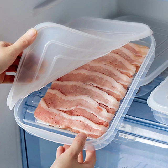 Refrigerator Sealed Fresh-Keeping Box Fruit Meat Freezing Organizer Cans  Kitchen Plastic Food Storage Case Container Lunch Box - AliExpress