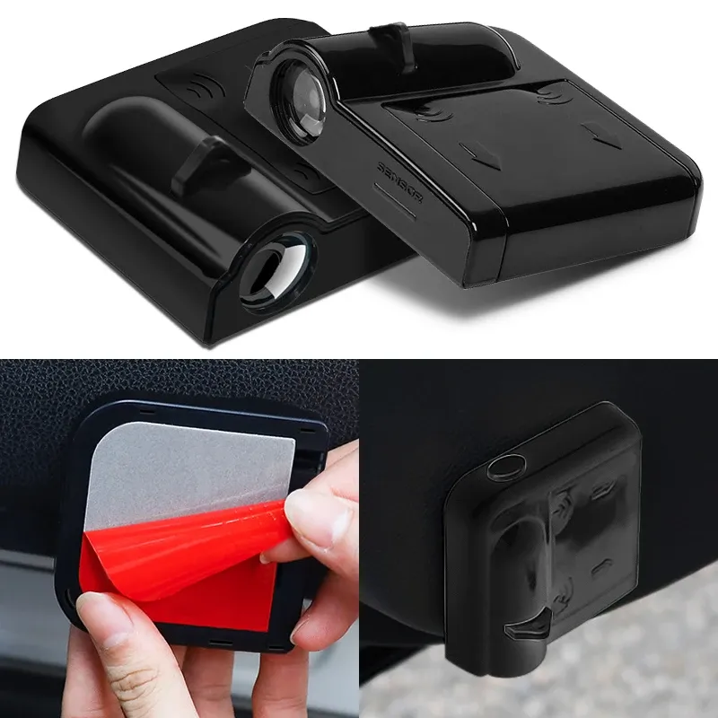 2Pcs New Car Door Light LED Welcome Lamp DIY N Logo Accessories Projector Wireless For Car tools Accessories