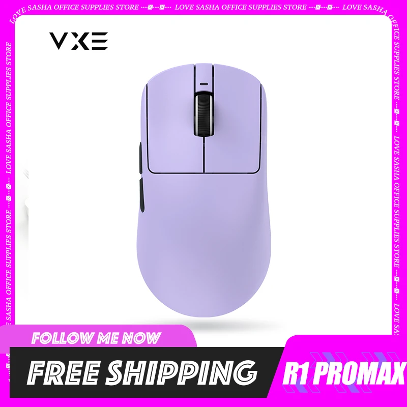 

New VXE R1 PRO MAX Bluetooth Mouse VGN Gaming Mouse Rechargeable Gamer Paw3395 Lightweight Ergonomic Wireless Mouse Esport