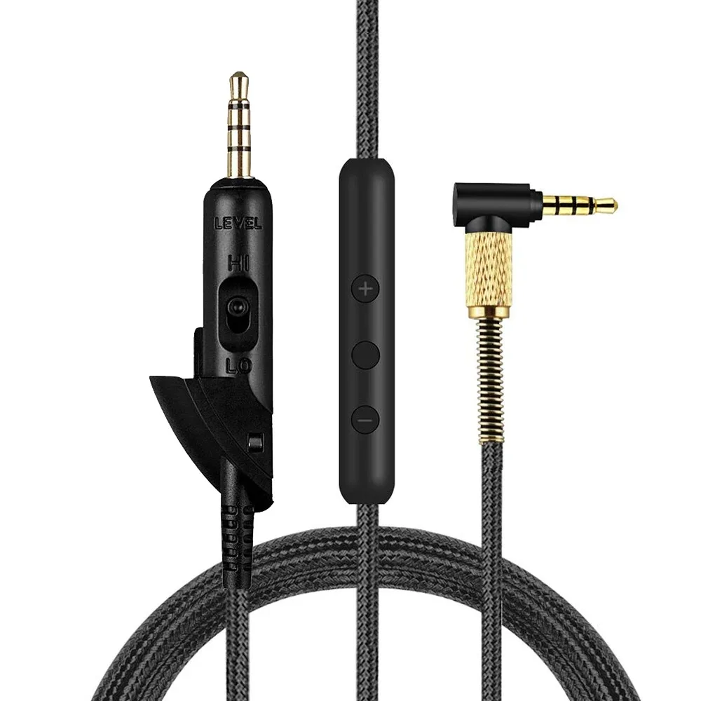 Sostituzione Intrecciato Ofc Aux 3.5Mm Cavo Di Prolunga Cavo Linea Filo Per Bose Qc15 Qc2 Quietcomfort 15 2 Cuffie