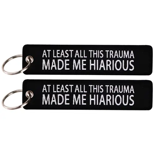 1pcs Computer Pop-up Window Quotes Embroidered Keys Tag Keychains For Motorcycles Backpack Fashion Key Ring Accessories Gifts - Image 47