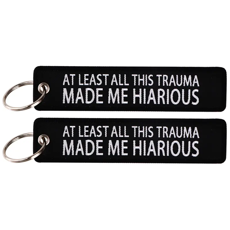 1pcs Computer Pop-up Window Quotes Embroidered Keys Tag Keychains For Motorcycles Backpack Fashion Key Ring Accessories Gifts - Image 47