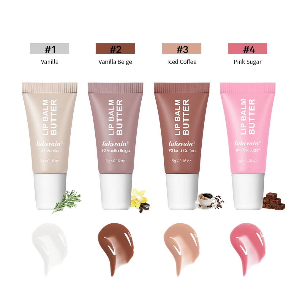 Hydrating Lip Butter Balm Set - Travel-Size Gloss for Nourished, Plump Lips