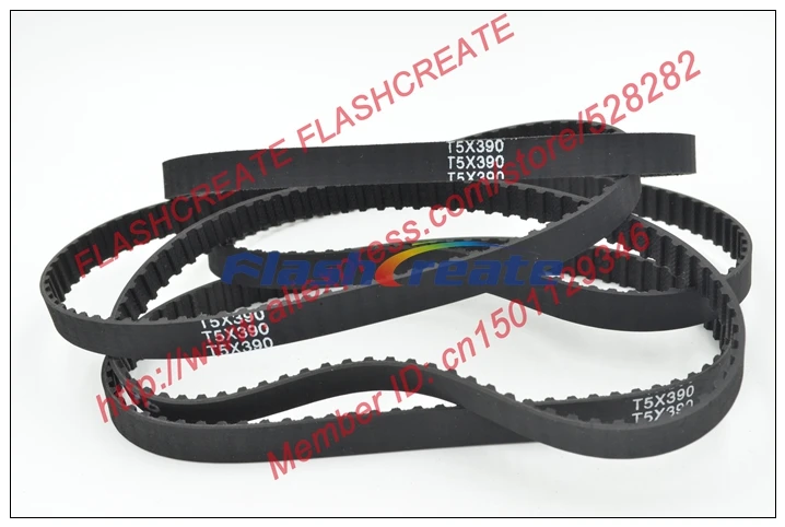 5 개/몫 390 T5 10 타이밍 벨트 톱니 78 너비 10mm 길이 390mm 고무 폐쇄 루프 벨트 390-T5 무료 배송