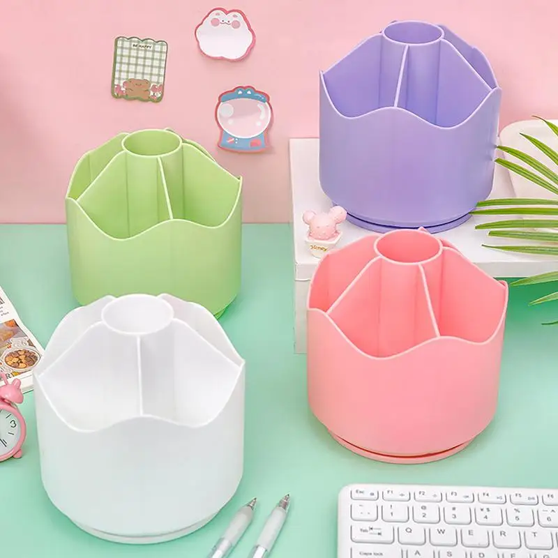 

Rotating Desk Organizers Desktop Stationery Storage Rotating Desktop Storage Stationery Supplies Desktop Organizer For Pen
