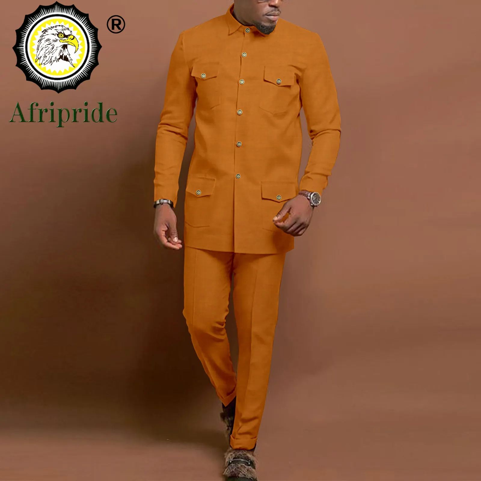 2024African Clothing for Men Dashiki Blazer and Ankara Pants 2 Piece Set Bazin Riche Attire Outfits Outwear African SuitA2216036