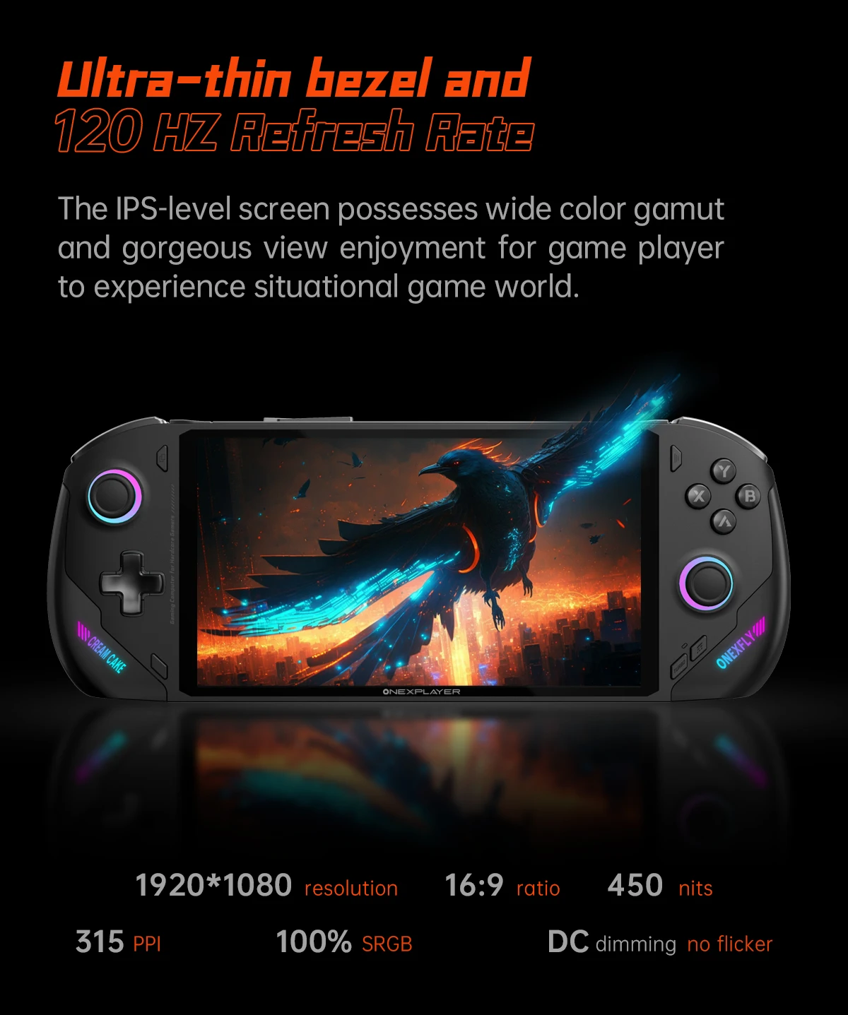 OnexPlayer Onexfly AMD Ryzen 7 7840U 3-in-1 Laptop PC Game Console - 7