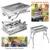 Portable Barbecue Grill Stainless Steel Camping Stove with Stand Multi-Function Charcoal BBQ Grill for Outdoor Camping Picnic 1 Portable Barbecue Grill Stainless Steel Camping Stove with Stand Multi-Function Charcoal BBQ Grill for Outdoor Camping Picnic 1