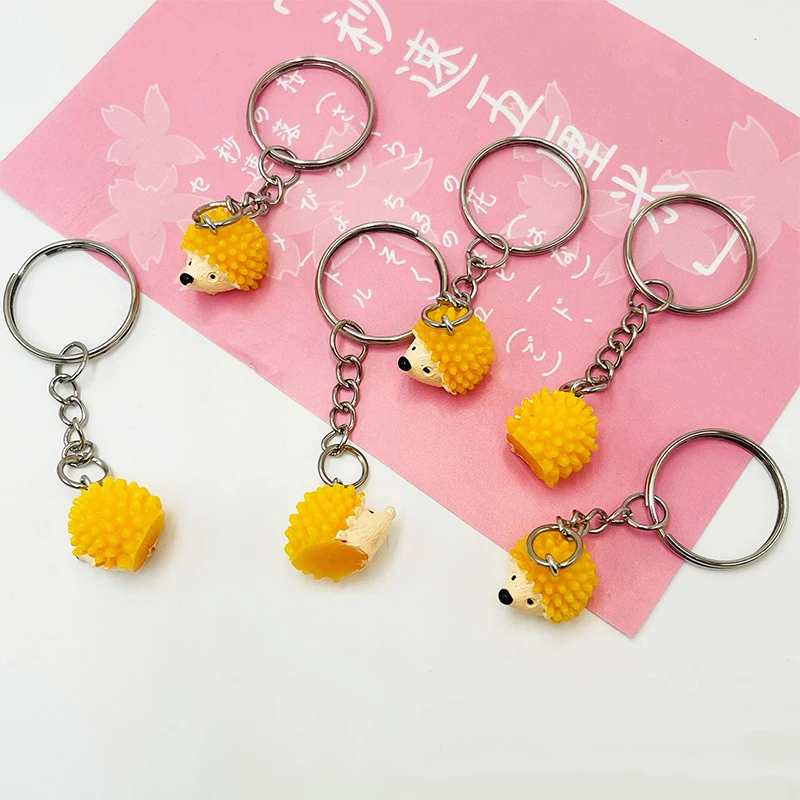 

Мини-кольцо для ключей женское и мужское, интимный подарок для влюбленных, креативный подарок для мужчин и женщин, ювелирное изделие с подвеской «Ежик»