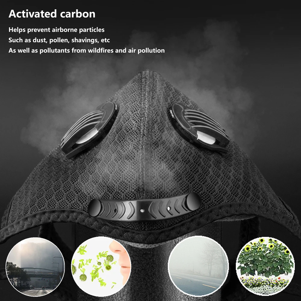 Outdoor Sports Anti-Pollution Reusable Cycling Face Mask Set