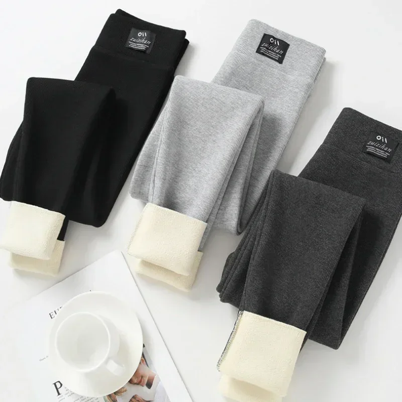 Winter Women Leggings Velvet Warm Pants Hight Waist Leggings Women Solid Color Legging Comfortable Keep Warm Stretchy Legging