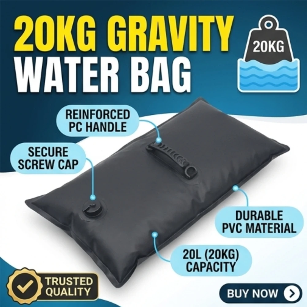 20KG 두꺼운 물 무게 가방(손잡이 포함) 접이식 스탠드 베이스 샌드백 누수 ..