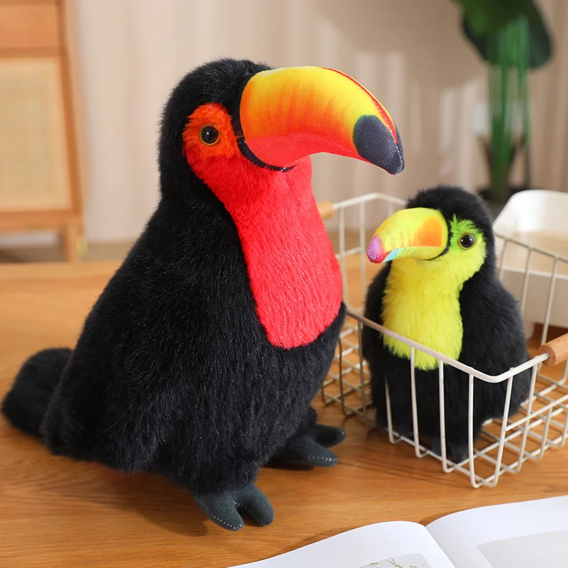 20/30/40CM 시뮬레이션 Toco Toucan 플러시 장난감 귀여운 Ramphastos Toco 박제 애니메이션 새 인형 귀여운 홈 인테리어 선물