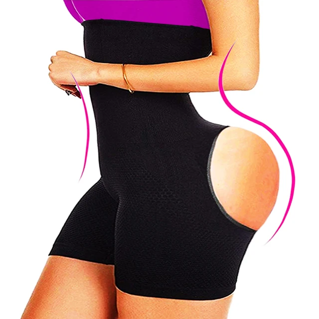 AfruliA Slimming Underwear Tummy Control Panties Shapewear High Waist  Trainer Body Shaper Strap Open Butt Lifter