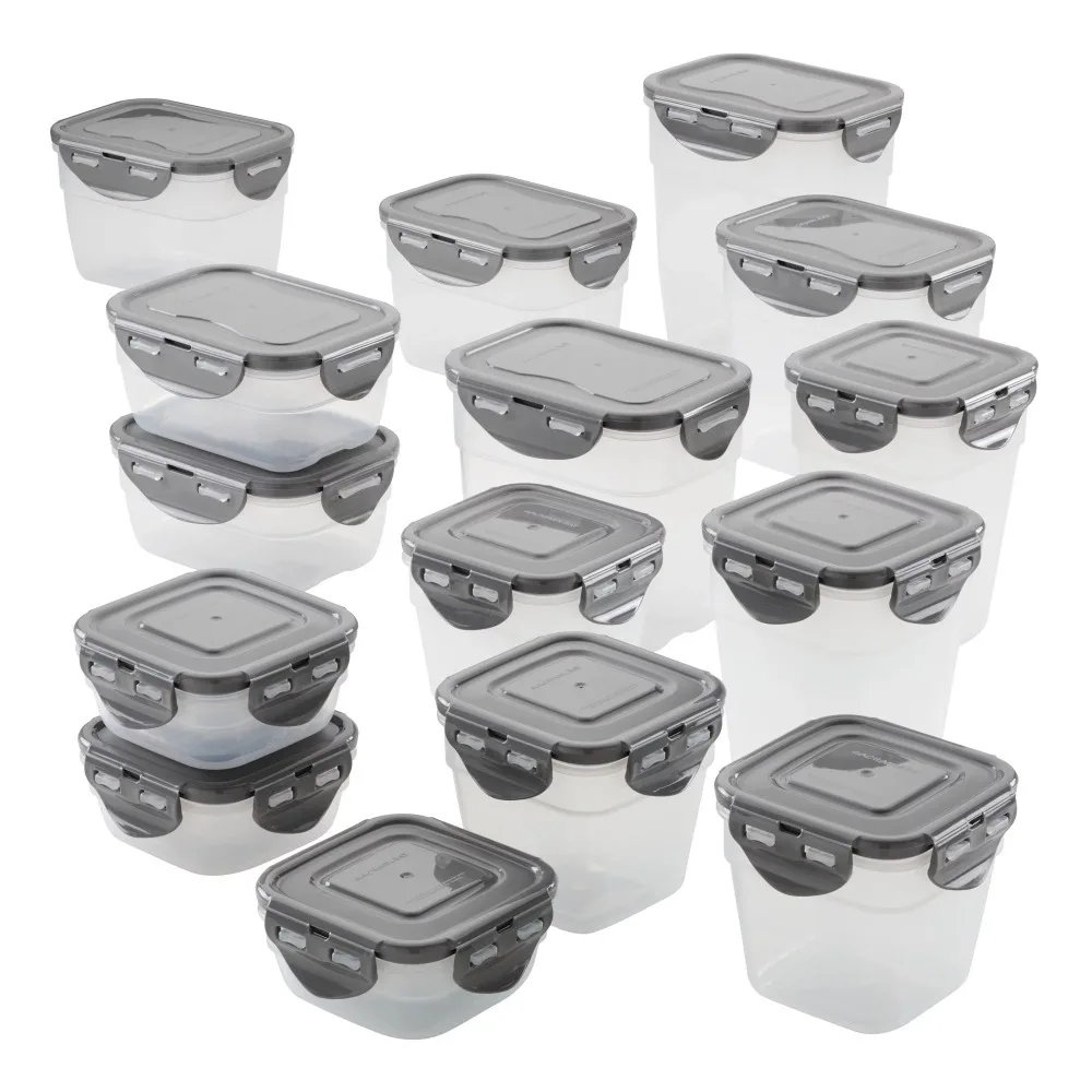 

30 Pieces Leak Proof Stacked Food Storage Container Can Used in A Microwave Oven Suitable for Kitchens and Storage Rooms
