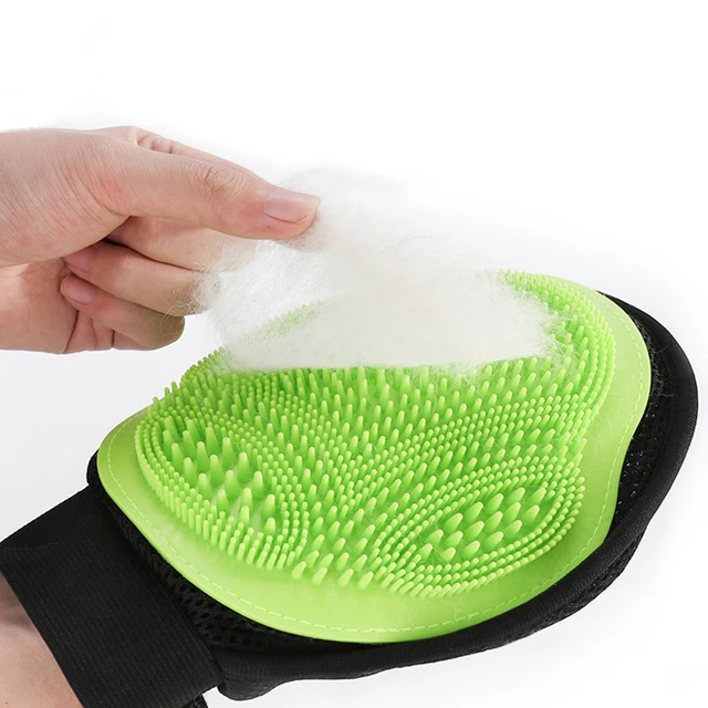 Pet Bath Massage Gloves Cat Hair Deshedding Brush Remover Brush For Animal Gloves Dog Comb For Cats Bath Clean Massage 6
