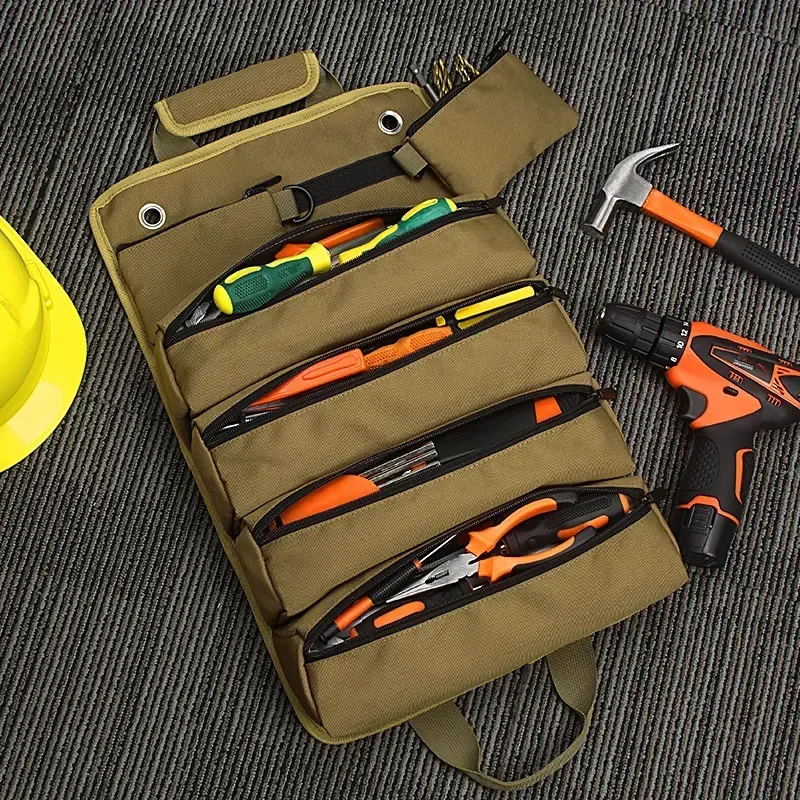

Small Tool Pouch Pocket Professional Portable Organizer Multi-purpose Bag Tools Roll High Quality Multi Hardware Bag UP Tools