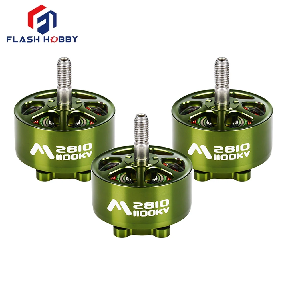 4pcs/lot FlashHobby Mars2810 Mars 2810 M2812 1100KV 3-6S BLDC Outrunner Motor 5mm Shaft For RC Fixed-wing Fpv Drone