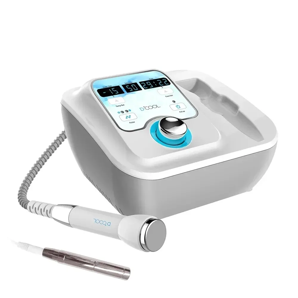 New 2025 Sliming Dcool Portable Cool Hot EMS For Skin Tightening Anti Puffiness Facial Electroporation Machine Beauty Device