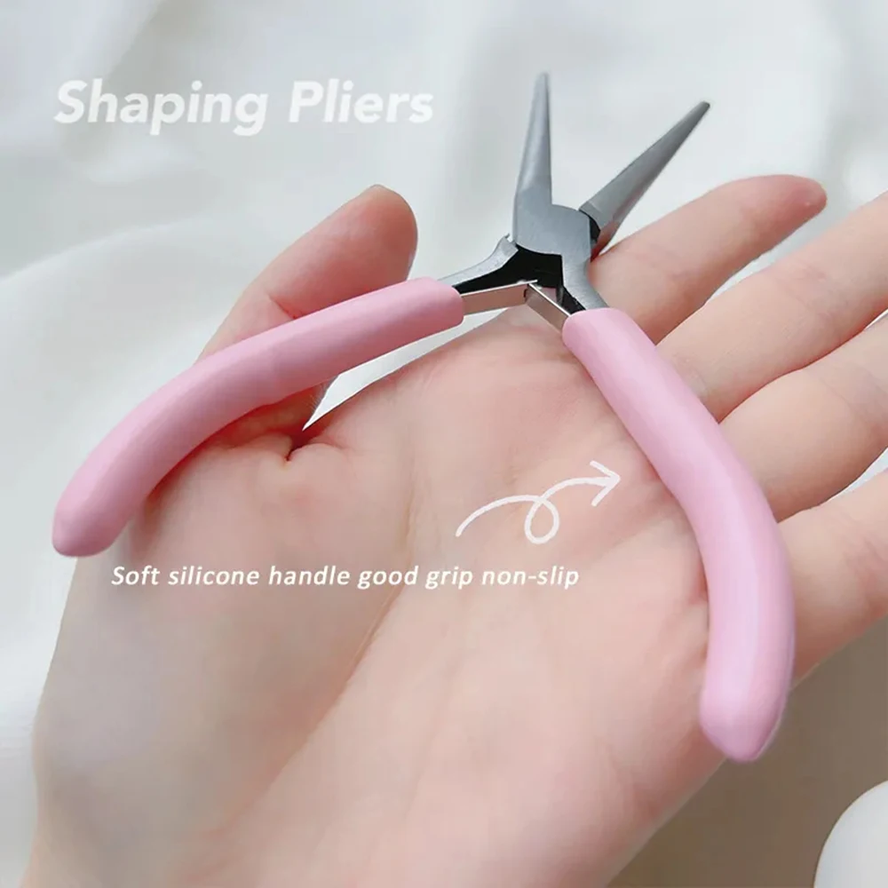 Acrylic Nails Pincher Quick Building Extension Tips Clips Manicure Tools Nail Shaping Tweezers C Curve Pinching Tool UV Gel Mold