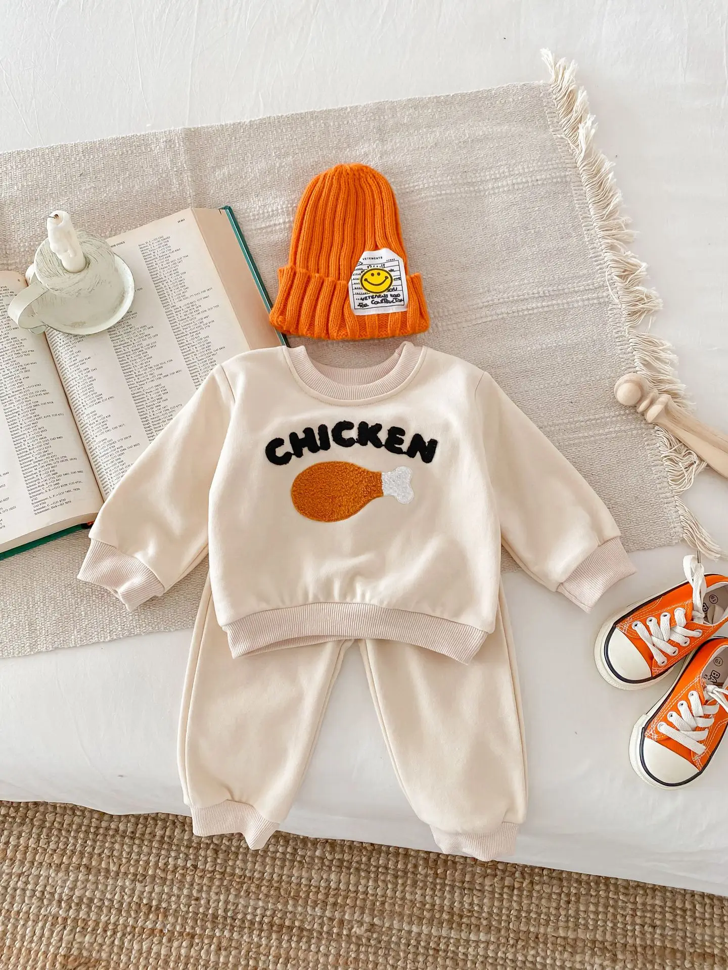 детский хлопковый свитшот с буквенной