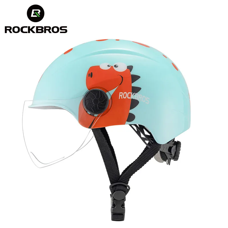 Dronken worden Normaal Kansen Rockbros Kind Fietshelm Dinosaurus Cartoon Fiets Helmen Kids Veiligheid  Hoed Mtb Racefiets Helm Jongens Meisje Balans Auto Helm - AliExpress