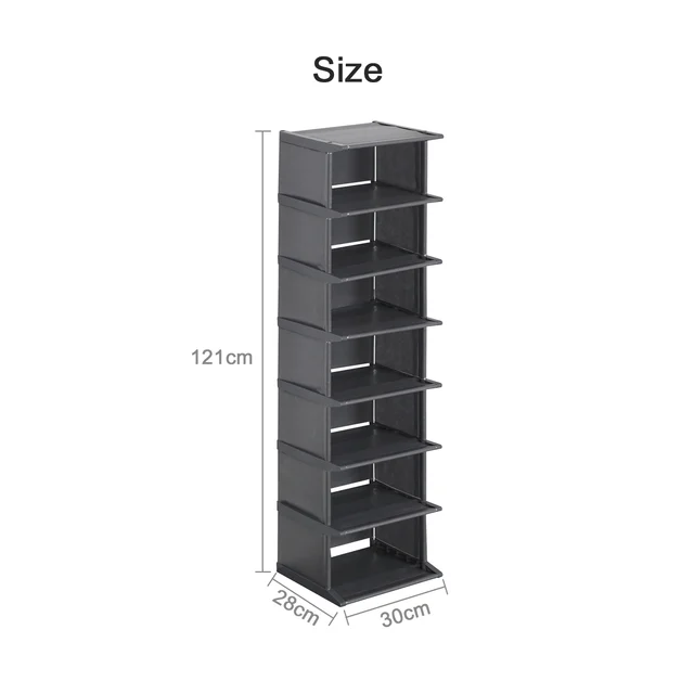 Multi-layer Shoes Rack for Hallway Dustproof Shoe Cabinets Space-saving Stand Shoes Shelf  Shoe Organizer and Storage Shoerack Gray 8L