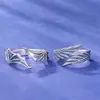 Angel and Devil Wings Couple Thai Silver Ring Personalized Opening Ring 4