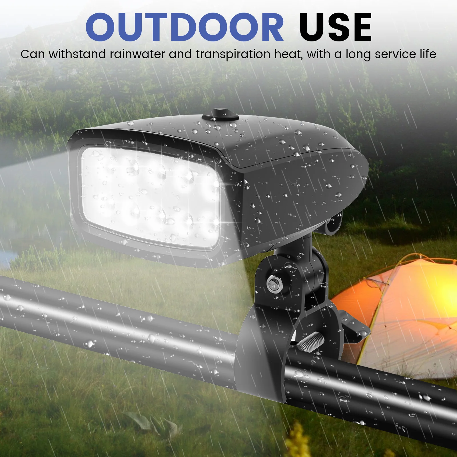 Grill Light with 10 Light Beads High Brightness BBQ Heat Resistant LED Grill Practical BBQ for Outdoor
