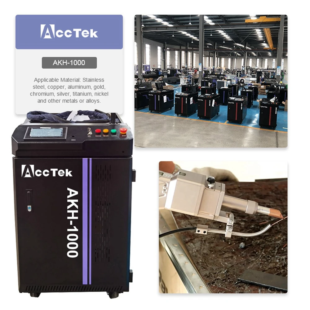 

ACCTEK Company Fiber Laser Cleaning Machine Laser Cleaner Metal and Nometal Cleaner with Raycus Source