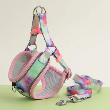 One Dog Harness and Leash Set - Comfort Adjustable - Escape Prevention Pet Leash Vest - For Small to Medium Dogs 2