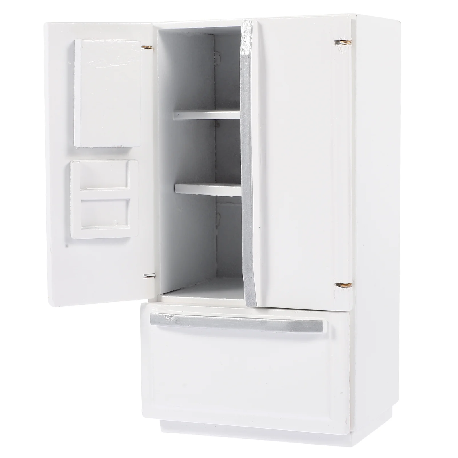 

Furniture Adorn Miniature Wood Refrigerator Refrigerator Miniature Model