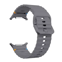 Original Silicone Sport Bracelet Band for Galaxy Watch Ultra 47mm (Dark grey)