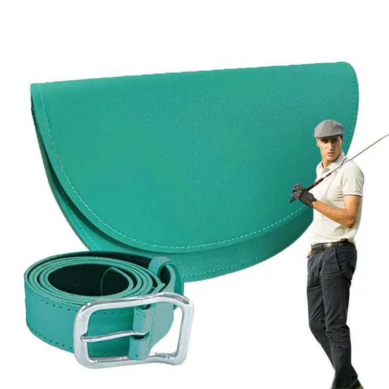 

Golf Rangefinder Leather Bag Solid Colors for Men And Women's Golf Storage Bag PU Leather Protector Portable Belt Bag with belt