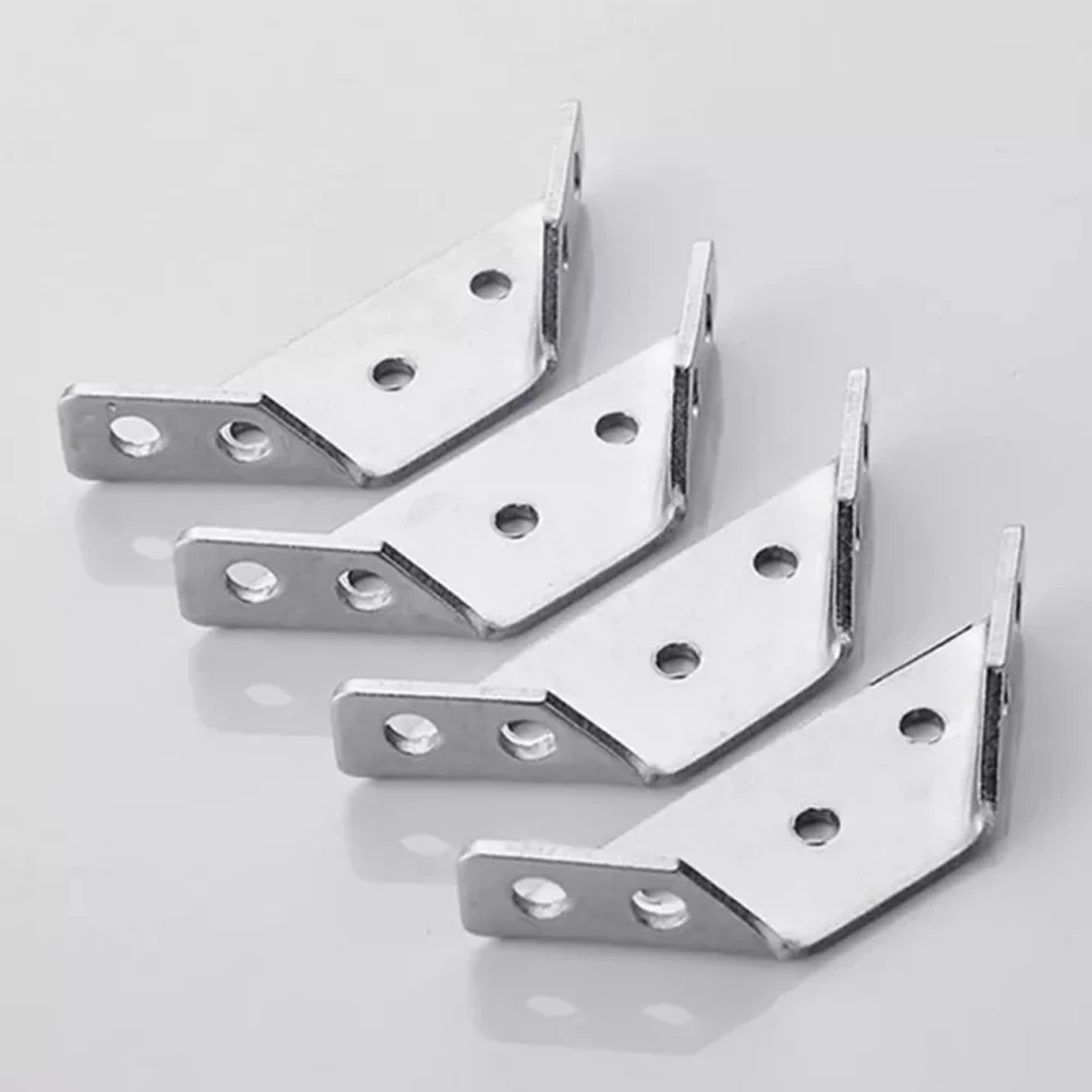 

Stainless Steel Angle Corner Brackets Joint Bracket Fastener Furniture Door Cabinet Screens Wall Corner Stand Furniture Hardware