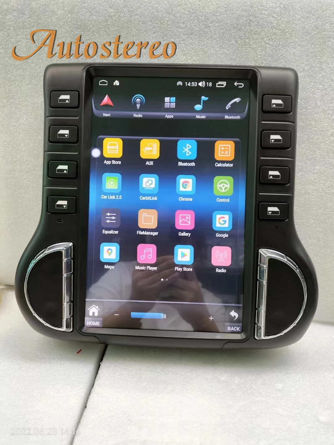 Carplay Android For Jeep Wrangler JK 2010-2017 Tesla Screen Car Multimedia Playe
