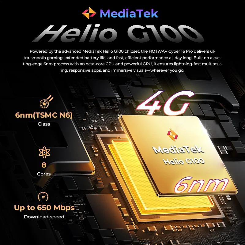 HOTWAV Cyber 16 Pro Rugged Phone 8GB 512GB 108MP Camera 6280mAh 33W Mobile Phones  6.6 Inch FHD+ 120Hz Smartphone Android NFC