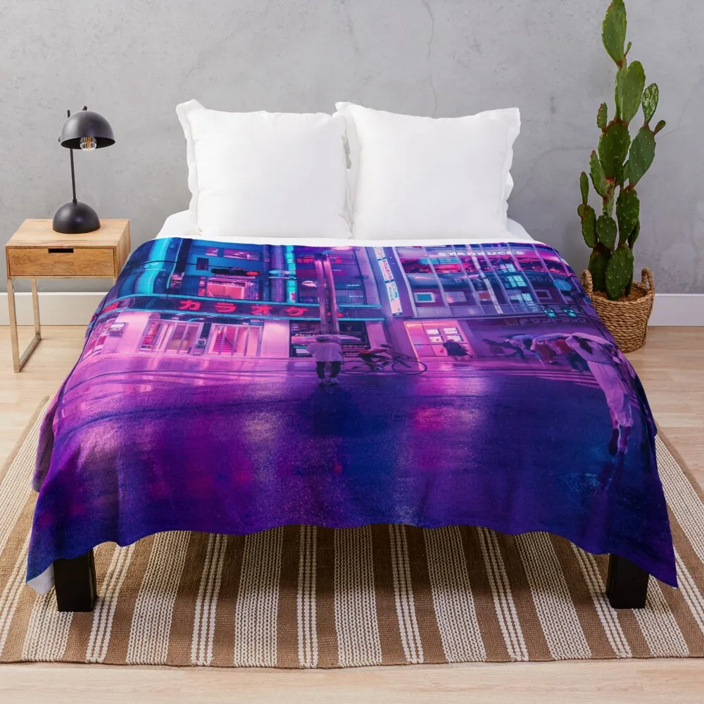 

Neon Nostalgia Throw Blanket Fur Blankets Warm Blanket