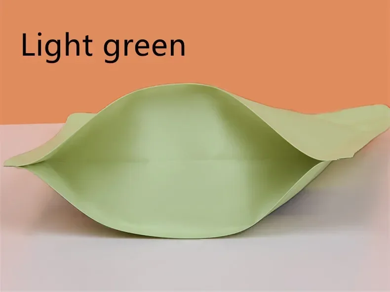 Food Packaging Bag Aluminum Foil Reclosable Matte Standing Self-Sealed Plastic Zipper with Display Window