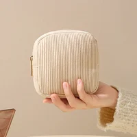 Fashion Makeup Lipstick Sanitary Napkins Case Mini Cosmetic Storage Pouch Women Ins Travel Organizer Bags Small Pouch 2025 3